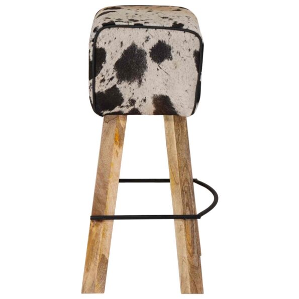 vidaXL Barová stolička 2 ks Čierna a biela 44 x 33 x 74 cm – Obrázok 7