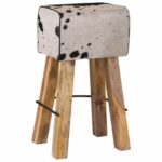 vidaXL Barová stolička 2 ks Čierna a biela 44 x 33 x 74 cm – Obrázok 8