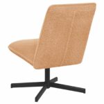 vidaXL Otočná stolička Béžová Bouclé – Obrázok 5