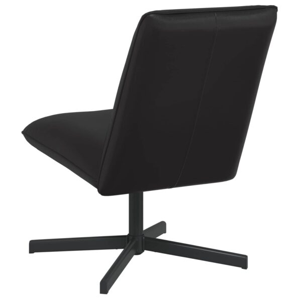 vidaXL Otočná stolička Čierna Umelá koža – Obrázok 5