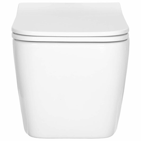 vidaXL Závesné WC Keramika Biela – Obrázok 4