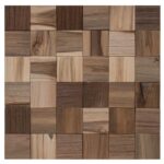 vidaXL Stenový panel 11 ks Prírodná 30 x 30 x 2 cm