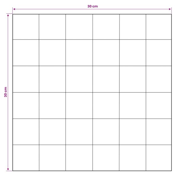 vidaXL Stenový panel 11 ks Prírodná 30 x 30 x 2 cm – Obrázok 6