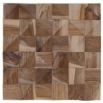 vidaXL Stenový panel 11 ks Prírodná 30 x 30 x 2 cm