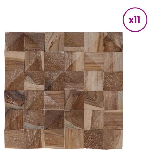 vidaXL Stenový panel 11 ks Prírodná 30 x 30 x 2 cm – Obrázok 2