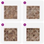 vidaXL Nástenné panely 11 ks Bielený 30 x 30 x 1,7 cm – Obrázok 5