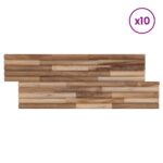 vidaXL Stenový panel 10 ks Prírodná 55 x 20 x 2 cm – Obrázok 2
