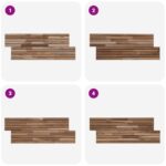 vidaXL Stenový panel 10 ks Prírodná 55 x 20 x 2 cm – Obrázok 5