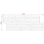 vidaXL Stenový panel 10 ks Prírodná 55 x 20 x 2 cm – Obrázok 6