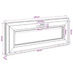 vidaXL Biele vnútorné farby okna v suteréne RISOR 120 x 40 cm – Obrázok 11