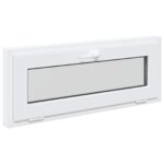 vidaXL Biele vnútorné farby okna v suteréne RISOR 120 x 40 cm – Obrázok 3