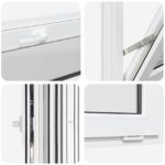 vidaXL Biele vnútorné farby okna v suteréne RISOR 120 x 40 cm – Obrázok 7
