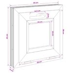 vidaXL Biele vnútorné farby okna v suteréne RISOR 45 x 45 cm – Obrázok 10