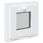 vidaXL Biele vnútorné farby okna v suteréne RISOR 45 x 45 cm – Obrázok 3