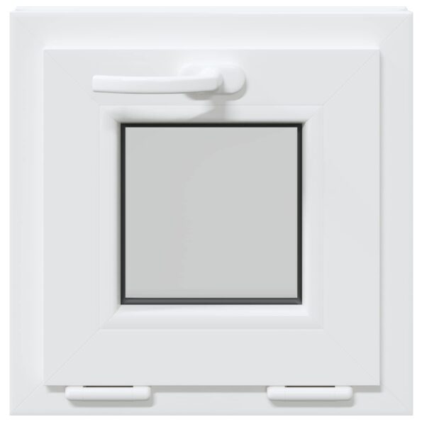 vidaXL Biele vnútorné farby okna v suteréne RISOR 45 x 45 cm – Obrázok 4