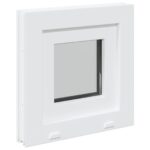 vidaXL Biele vnútorné farby okna v suteréne RISOR 45 x 45 cm – Obrázok 5