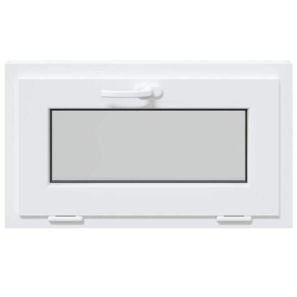 vidaXL Biele vnútorné farby okna v suteréne RISOR 70 x 45 cm – Obrázok 4