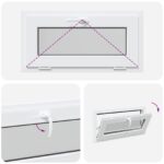 vidaXL Biele vnútorné farby okna v suteréne RISOR 75 x 45 cm – Obrázok 10