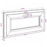 vidaXL Biele vnútorné farby okna v suteréne RISOR 75 x 45 cm – Obrázok 11