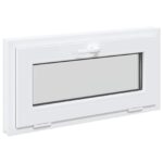 vidaXL Biele vnútorné farby okna v suteréne RISOR 75 x 45 cm – Obrázok 3