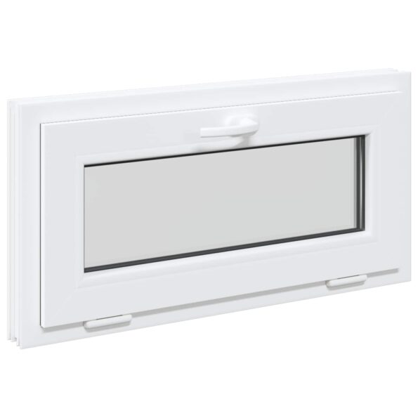 vidaXL Biele vnútorné farby okna v suteréne RISOR 75 x 45 cm – Obrázok 3