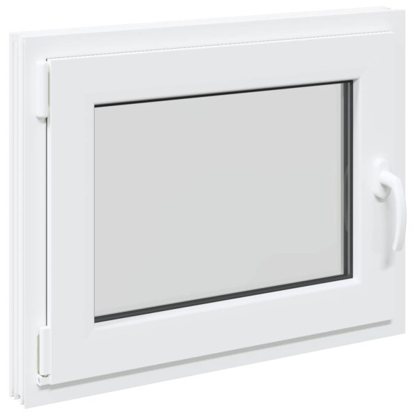 vidaXL Biele vnútorné farby okna v suteréne RISOR 75 x 50 cm – Obrázok 3