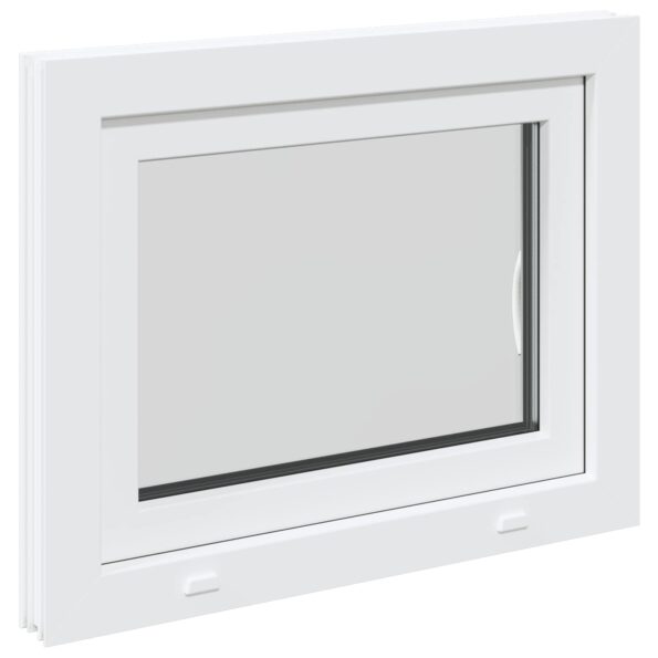 vidaXL Biele vnútorné farby okna v suteréne RISOR 75 x 50 cm – Obrázok 6