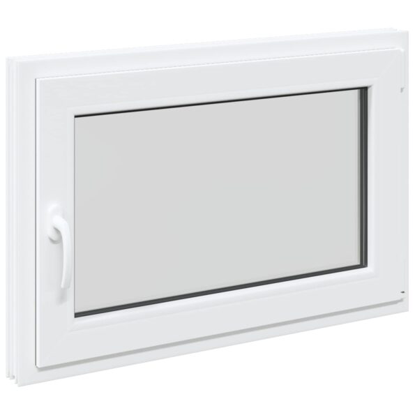 vidaXL Biele vnútorné farby okna v suteréne RISOR 85 x 50 cm – Obrázok 3
