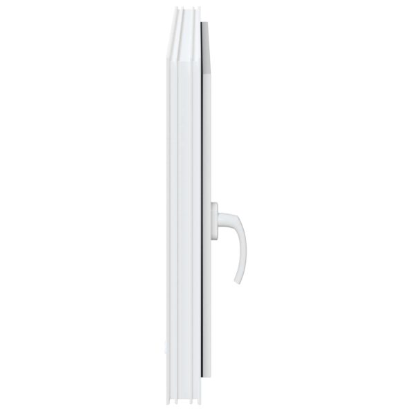 vidaXL Biele vnútorné farby okna v suteréne RISOR 85 x 50 cm – Obrázok 5