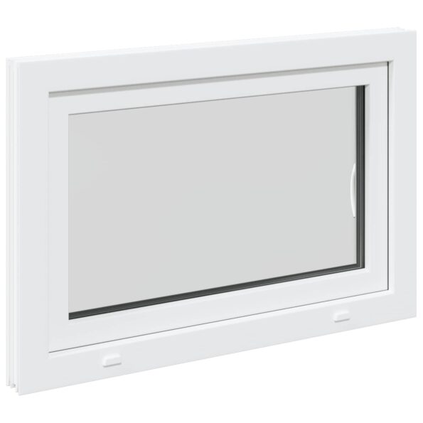 vidaXL Biele vnútorné farby okna v suteréne RISOR 85 x 50 cm – Obrázok 6