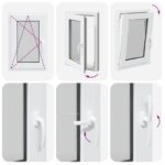 vidaXL Biele vnútorné farby okna v suteréne RISOR 60 x 70 cm – Obrázok 10