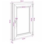 vidaXL Biele vnútorné farby okna v suteréne RISOR 50 x 90 cm – Obrázok 11
