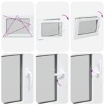 vidaXL Biele vnútorné farby okna v suteréne RISOR 50 x 55 cm – Obrázok 10