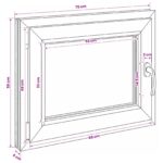 vidaXL Biele vnútorné farby okna v suteréne RISOR 50 x 55 cm – Obrázok 11