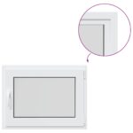 vidaXL Biele vnútorné farby okna v suteréne RISOR 80 x 55 cm – Obrázok 2