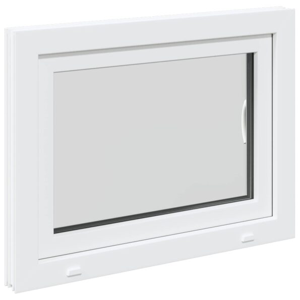 vidaXL Biele vnútorné farby okna v suteréne RISOR 80 x 55 cm – Obrázok 6