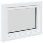 vidaXL Biele vnútorné farby okna v suteréne RISOR 50 x 55 cm – Obrázok 6