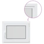 vidaXL Biele vnútorné farby okna v suteréne RISOR 70 x 60 cm – Obrázok 2