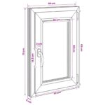 vidaXL Biele vnútorné farby okna v suteréne RISOR 60 x 70 cm – Obrázok 11