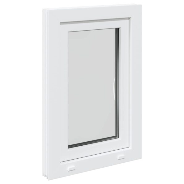 vidaXL Biele vnútorné farby okna v suteréne RISOR 60 x 70 cm – Obrázok 6