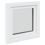 vidaXL Biele vnútorné farby okna v suteréne RISOR 70 x 70 cm – Obrázok 6