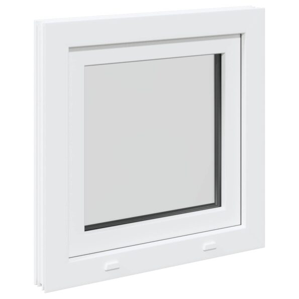vidaXL Biele vnútorné farby okna v suteréne RISOR 70 x 70 cm – Obrázok 6