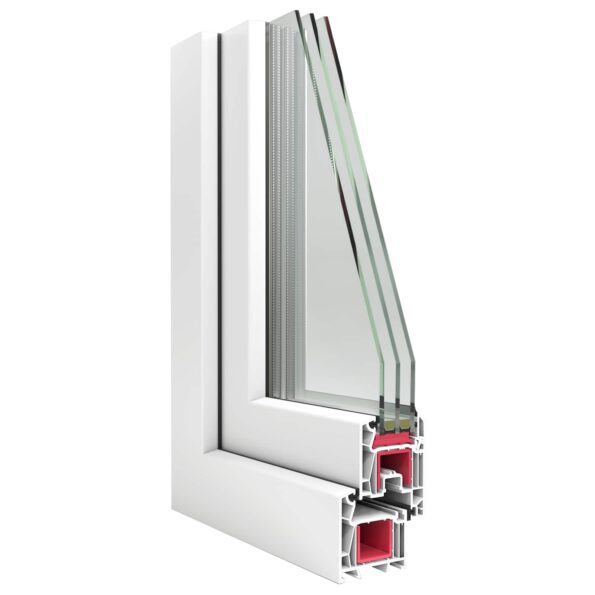 vidaXL Biele vnútorné farby okna v suteréne RISOR 70 x 70 cm – Obrázok 8