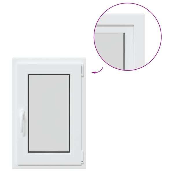 vidaXL Biele vnútorné farby okna v suteréne RISOR 50 x 80 cm – Obrázok 2