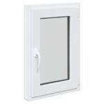 vidaXL Biele vnútorné farby okna v suteréne RISOR 50 x 80 cm – Obrázok 3