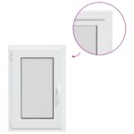 vidaXL Biele vnútorné farby okna v suteréne RISOR 50 x 80 cm – Obrázok 2