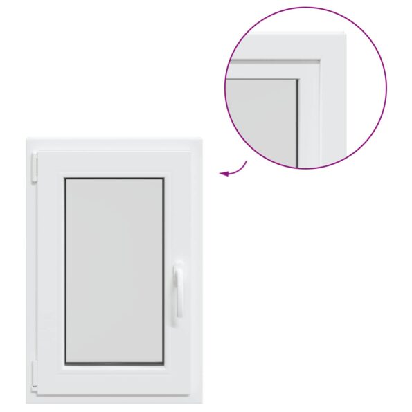 vidaXL Biele vnútorné farby okna v suteréne RISOR 50 x 80 cm – Obrázok 2