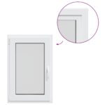 vidaXL Biele vnútorné farby okna v suteréne RISOR 50 x 90 cm – Obrázok 2
