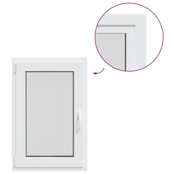 vidaXL Biele vnútorné farby okna v suteréne RISOR 50 x 90 cm – Obrázok 2