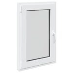 vidaXL Biele vnútorné farby okna v suteréne RISOR 50 x 90 cm – Obrázok 3